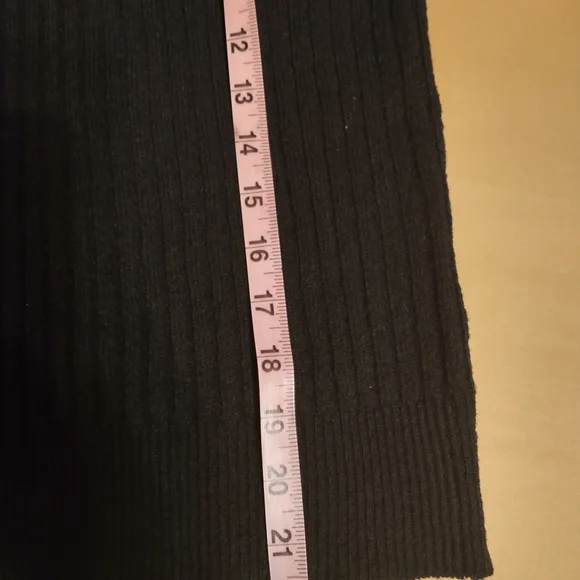 No Boundaries Black Ribbed Knit Pullover Hoodie - Picture 10 of 11